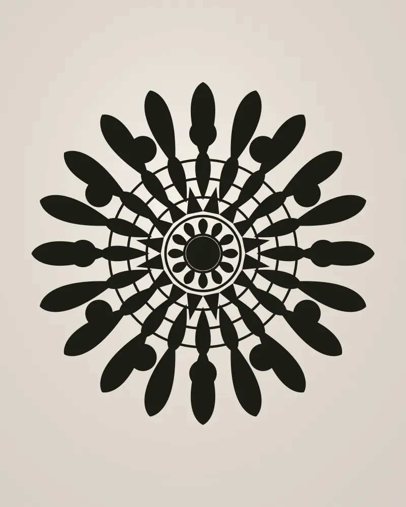Tatouage Blackwork par Chloé Mandala