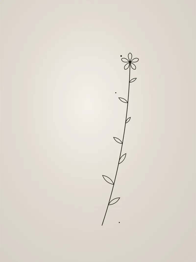 Tatouage Fine Line par Nina Mini