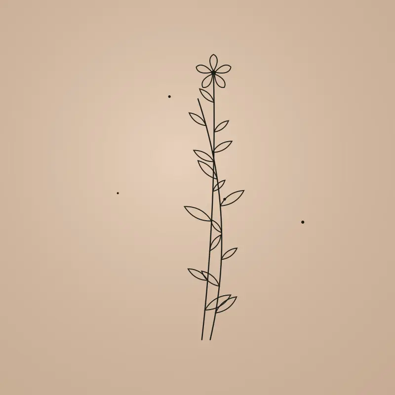 Tatouage Fine Line par Nina Mini