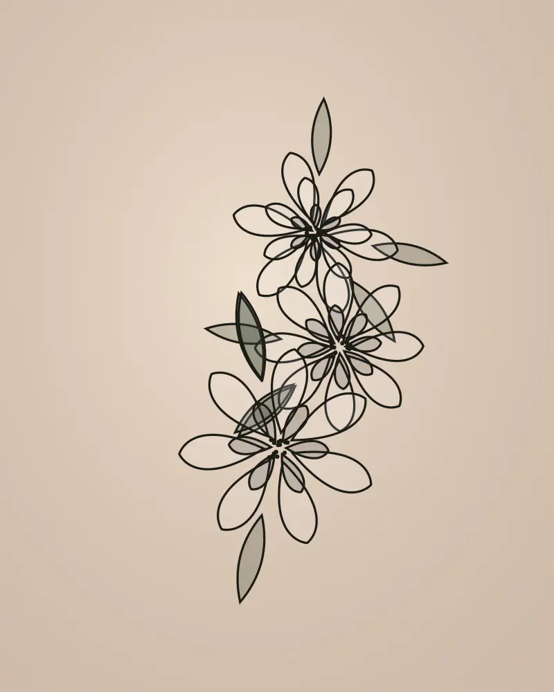 Tatouage Floral par Léa Ink