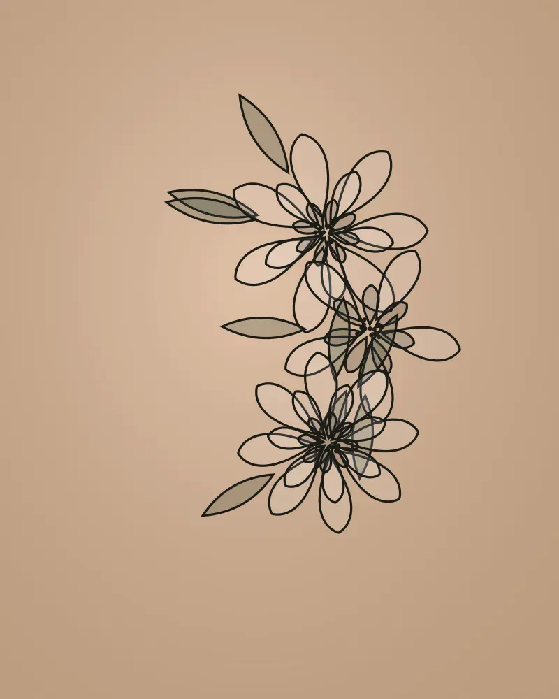 Tatouage Floral par Emma Aqua