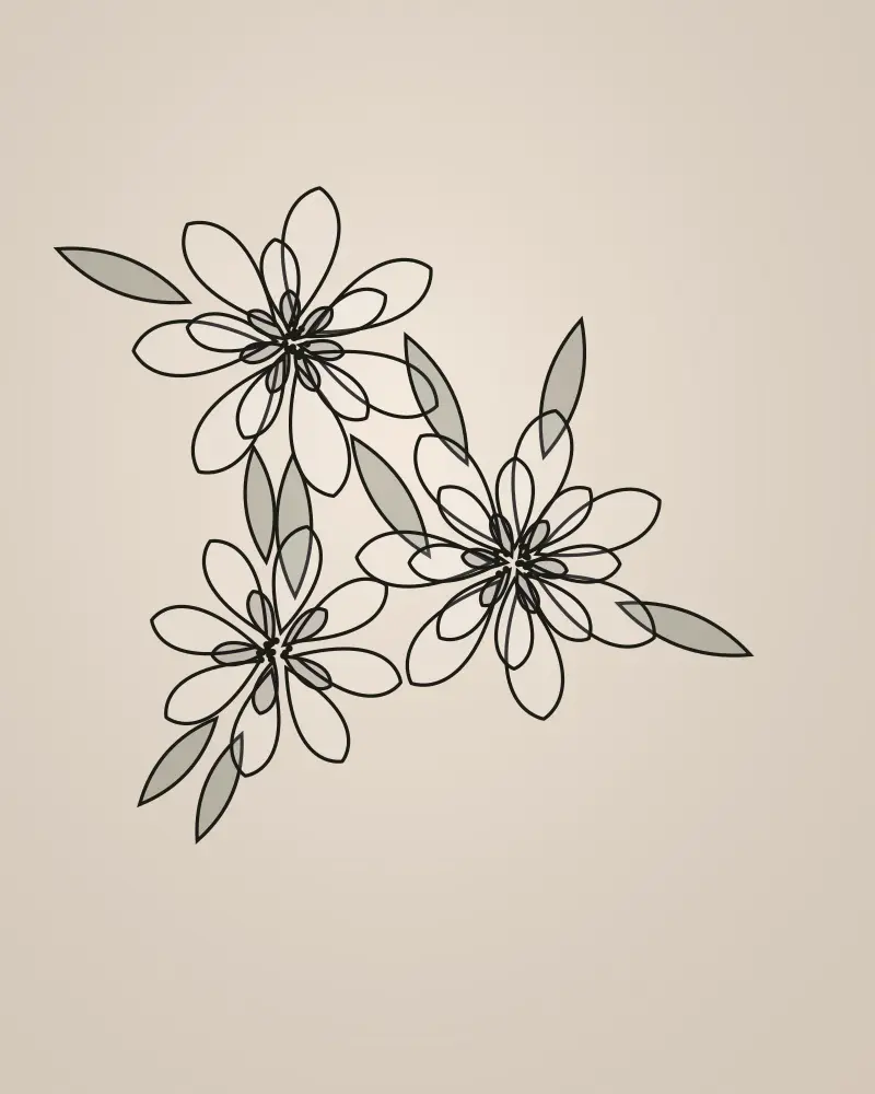 Tatouage Floral par Lina Flora