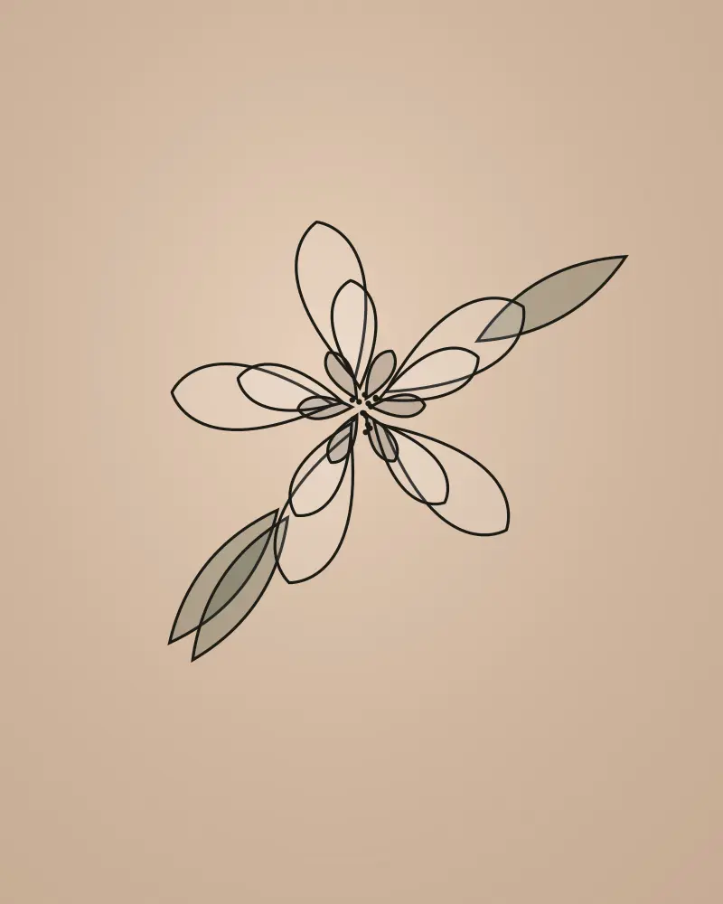 Tatouage Floral par Camille Rose