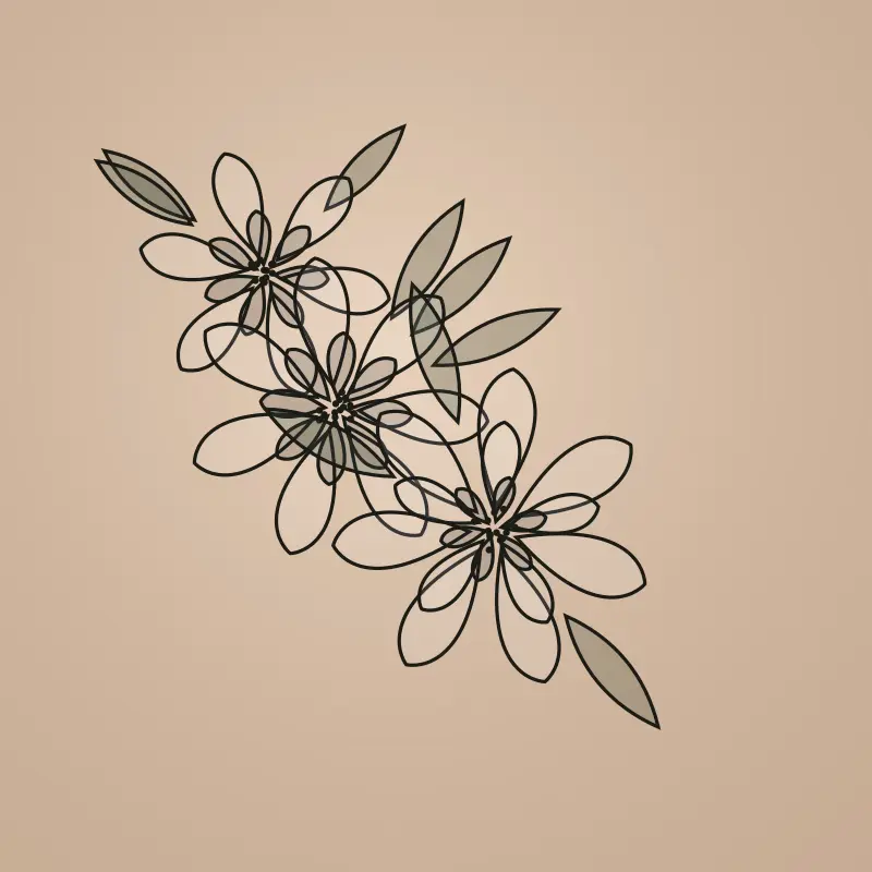 Tatouage Floral par Inès Petal